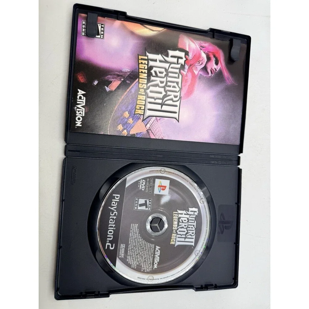 Lot Of 2 : PlayStation 2 Guitar Hero II & III Legend Of Rock Video Game 2 3